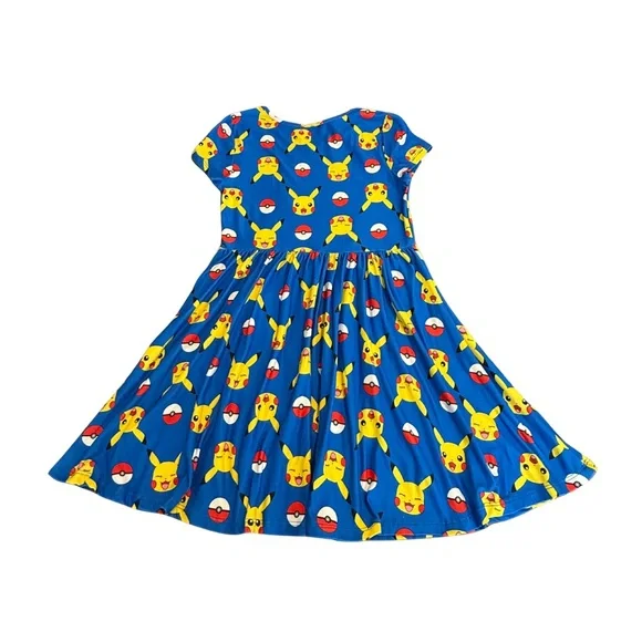 Pokemon Kids Dress in Blue with Yellow Pikachu - Picture 6 of 6